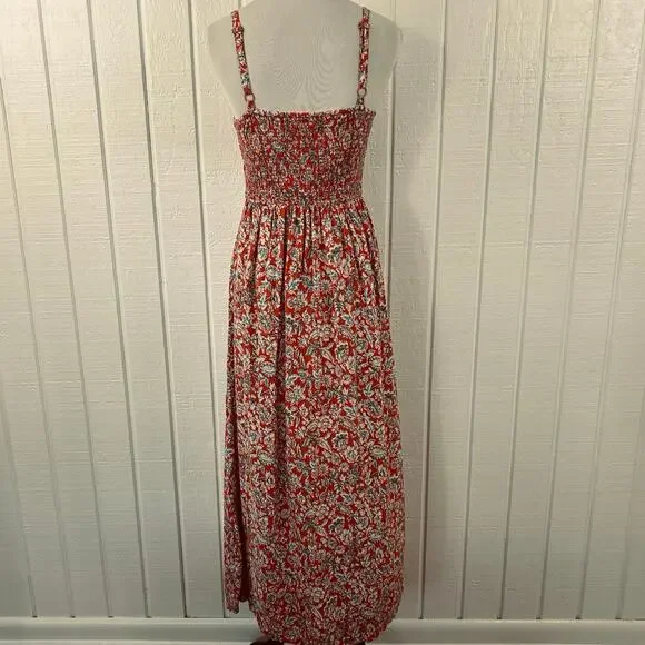 OldNavy Boho Hippie Maxi Dress Women Sleeveless Red Made in India Spring Size XS - Picture 5 of 8